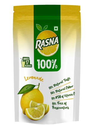 Rasna Natural 100% 400g Pack  Lemon