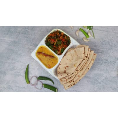 5 Pc Roti+ Bhindi Masala + Dal