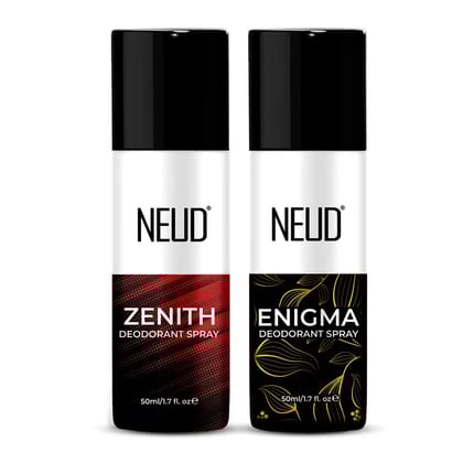 NEUD ZENITH and ENIGMA Unisex Perfumed Body Spray Combo - 2 Deos x 50ml Each