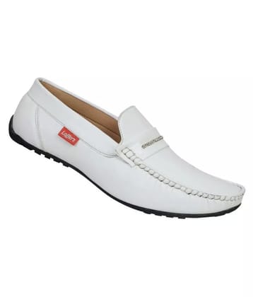 SHOES KINGDOM White Loafers - 10