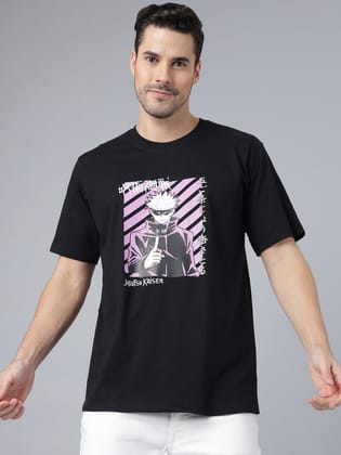 Kaisan Black Regular T-Shirts-S / BLACK