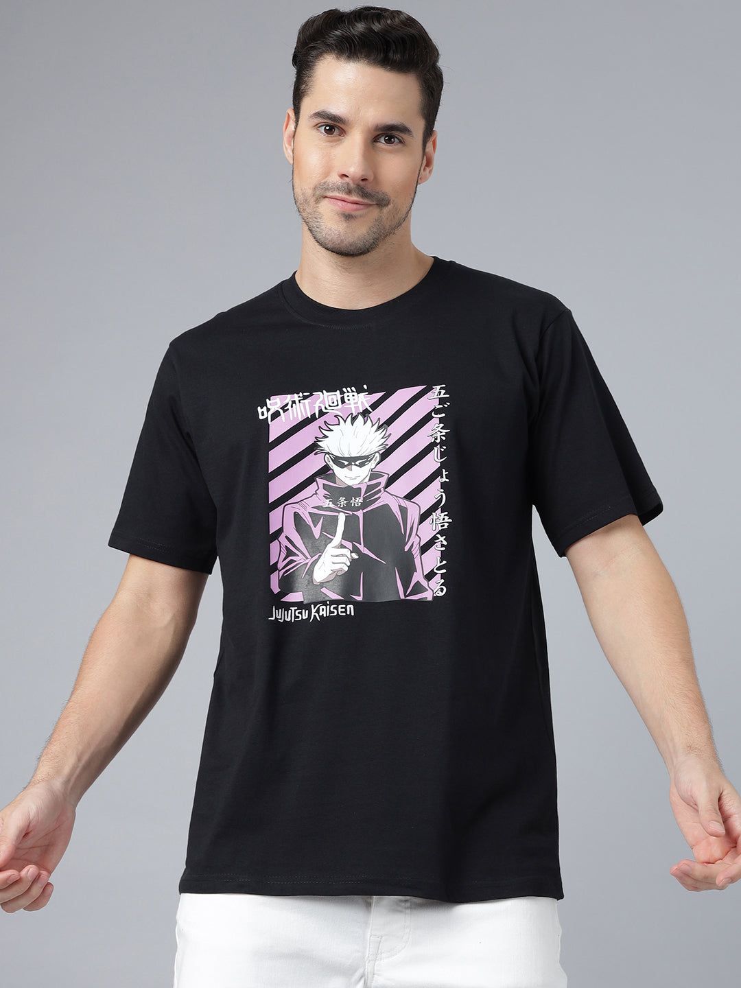Kaisan Black Regular T-Shirts-S / BLACK