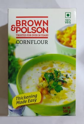 Brown  Polson Corn Starch Thickening Made Easy 500 G