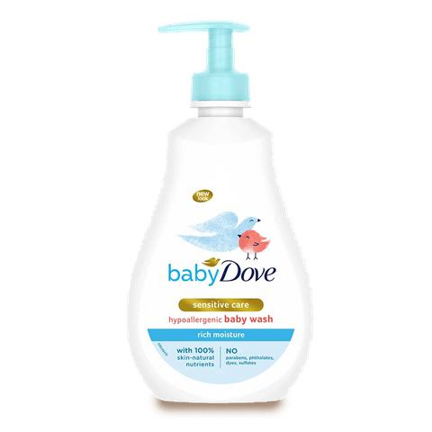 Baby Dove Rich Moisture Hair to Toe Baby Wash, 400 ml Bottle