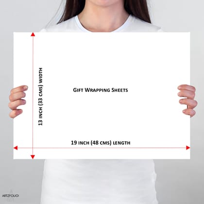 XO and Lipstick Kisses Art & Craft Gift Wrapping Paper-Plain & Smooth / 19 x 13 inch (48 x 33 cms); Set of 2 Sheets