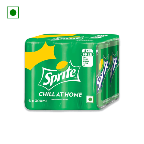 Sprite Lemon-Lime Flavoured Cold Drink (Pack Of 6 @ 300 Ml)\, 1.8 L Pack