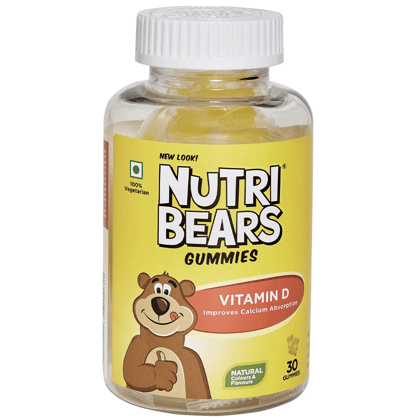 Nutribears Gummies For Kids Calcium & Vitamin D, 30 Pcs