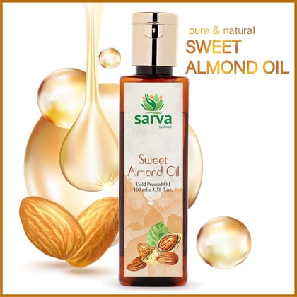 Sweet Almond Oil - Cold Pressed Carrier Oil | Baby Massage Oil-100ml