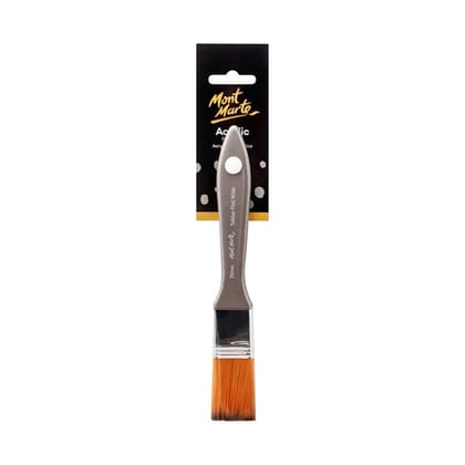 Mont Marte Premium Acrylic Taklon Flat Brushes-25 MM