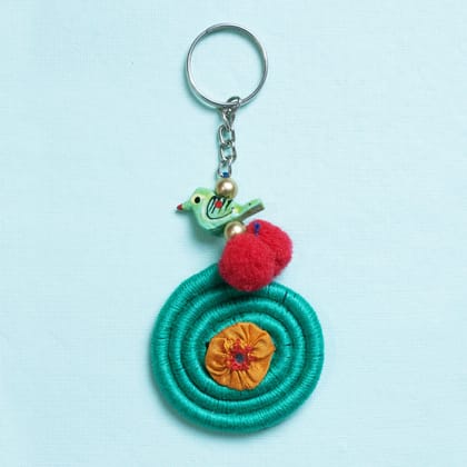 Mint Spiral Key ring/Bag Charm