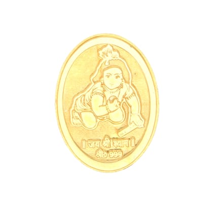 Sri Jagdamba Pearls 5 Grams 24Kt (999) Lord Krishna Gold Coin  by SRI JAGDAMBA PEARLS