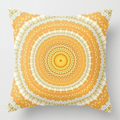 MG137_Mandala sofa pillows Case-Orange / 16x16 inches