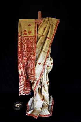 Assamese Muga Silk Saree