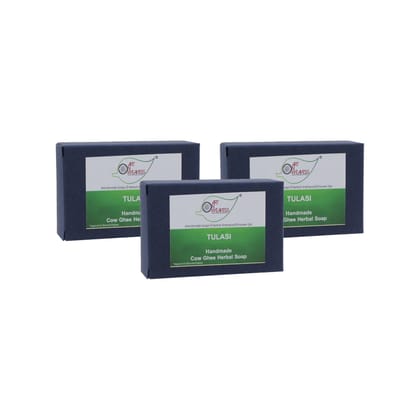 Artnweavess Tulasi Cow Ghee Herbal Soap, 100 gm - Pack of 3