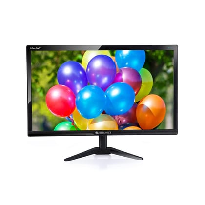 Zebronics A22FHD LED (21.5") (54.61 cm) LED 1920x1080 Pixels FHD Resolution Monitor with HDMI + VGA Dual Input, Built-in Speaker- Black