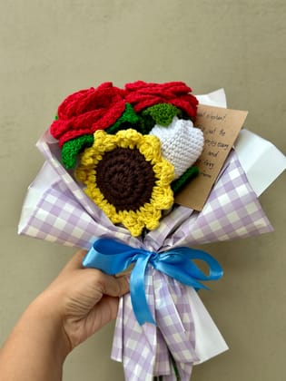 Crochet flower bouquet