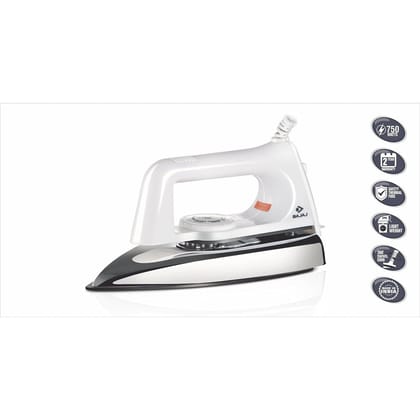 Bajaj Plastic Popular Plus 750W Dry Iron White