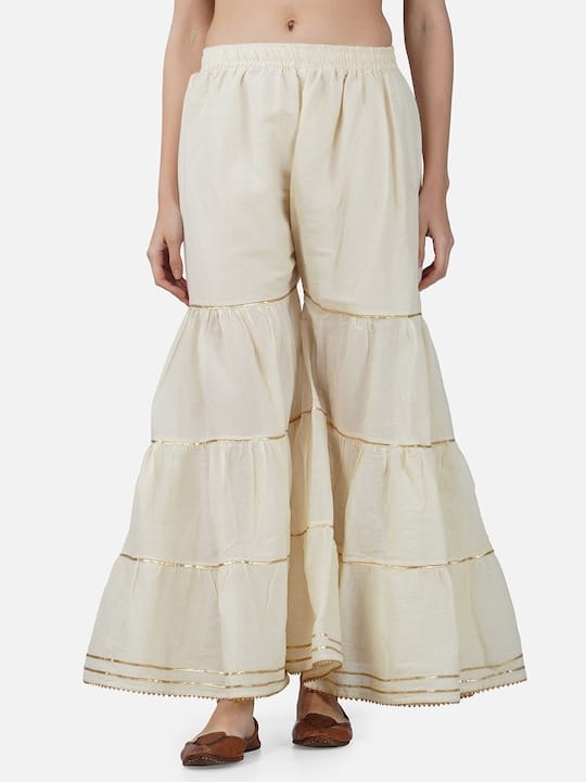 Women Flared Ethnic Palazzos