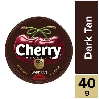 Cherry Blossom Shoe Polish - Dark Tan, 40 g
