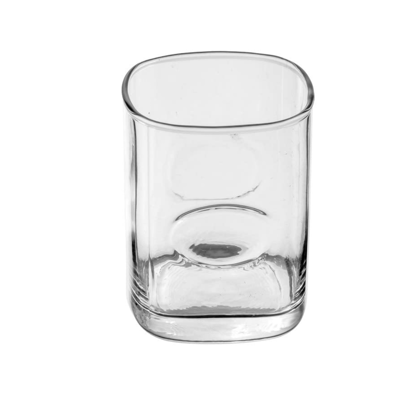 Soogo Pisa Whiskey Glass, Set of 6, 370 ml Capacity,Transparent, for Home, Hotel and Restaurants