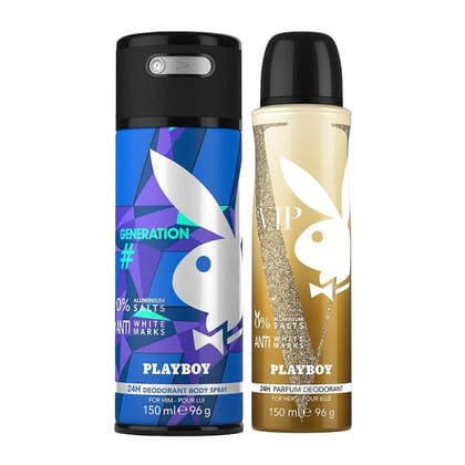 Playboy Generation Man + Vip W Deo Combo Set 150ml (Pack of 2)