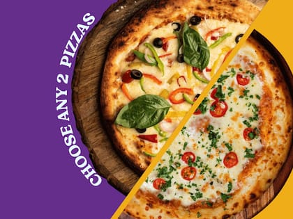 Crusto's Half & Half Large Pizza