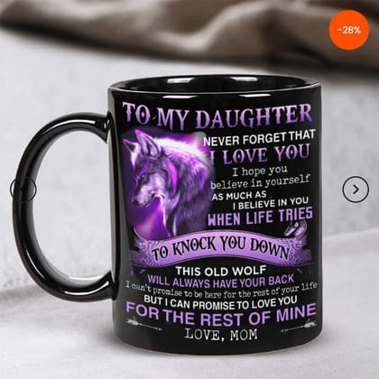 Never Forget I Love You- Coffee Mug (28% OFF)-Daughter -Mom