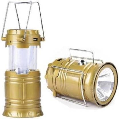 Denzcart Portable Rechargeable Solar LED Lantern Emergency Light Bulb, Travel Camping Lantern (Multi Colours)  by Ruhi Fashion India