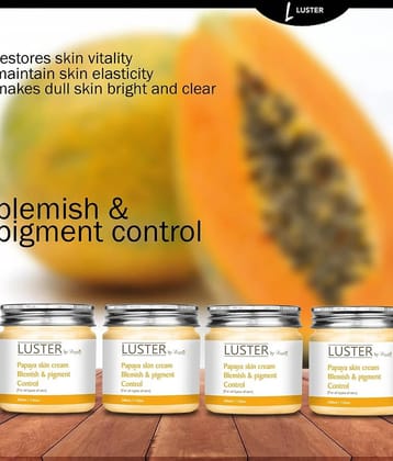 Luster Papaya Blemish & Pigment Control Night Cream 200 ml Pack of 4