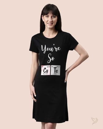 Lounge Wear Long Tee - Black-XS / LT0013 - Black