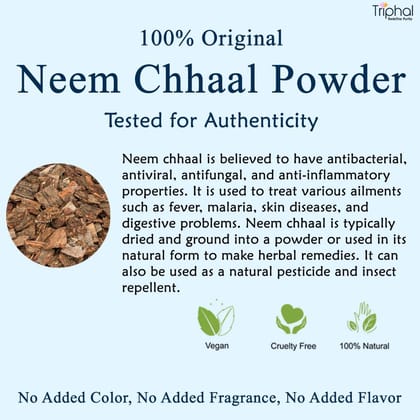 Neem Chhaal Churn - Nim Bark Powder | Original Herb For Wellbeing | Triphal
