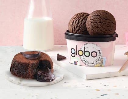 Choco Lava + Chocolate Ice Cream