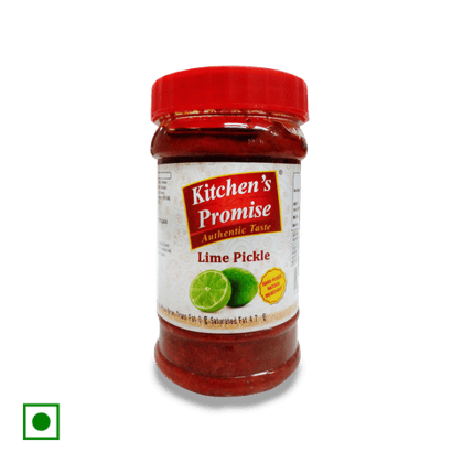 Kitchen's Promise lime pickle with mustard oil, 300 gm Jar