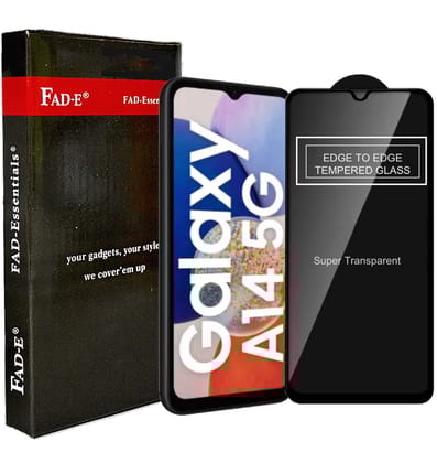 FAD-E Edge to Edge Tempered Glass for Samsung Galaxy A14 5G /  A14 4G / F14 5G / M14 5G (Transparent)