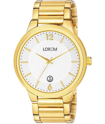 Lorem - Gold Stainless Steel Analog Mens Watch