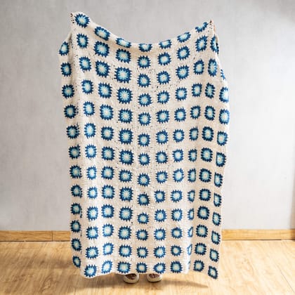 Lagoon Crochet Throw Blanket-50"x60" / Throw