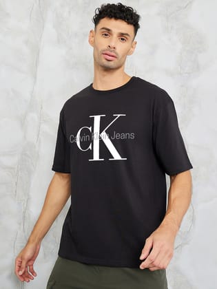 Mens OverSize Printed T-Shirts_(Black)-S