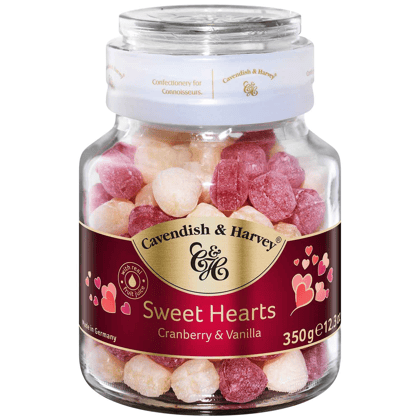 Cavendish & Harvey Candy Sweet Heart Cranberry And Vanilla, 350 gm