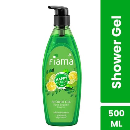 Itc Fiama Happy Naturals Shower Gel Yuzu & Bergamot Fragrance 500Ml