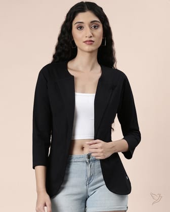 Shrug Asymentrical Hem - Black-S / Black