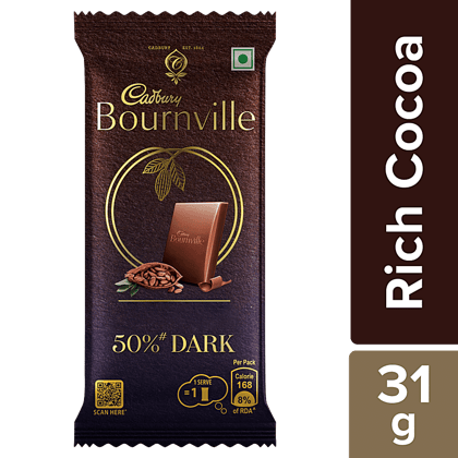 Cadbury Bournville Rich Cocoa Dark Chocolate Bar, 31 G