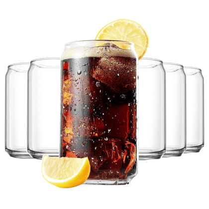 Coca-Cola Can Shaped Drinking Glass - Set of 6