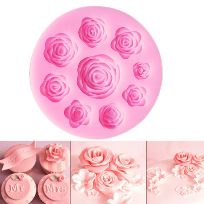 Small Peony Rose Flower Making Mould (Multiple Sizes)
