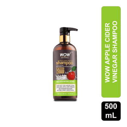 Wow Apple Cider Vinegar Shampoo, 500 ml Bottle