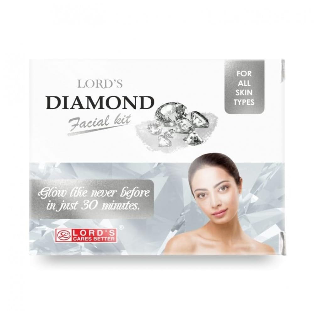 Lords Diamond Facial Kit For Glowing All Skin, 60 gm