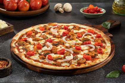 NY - Peri Peri Mushroom Pizza [Extra Spicy] __ 12 Inch
