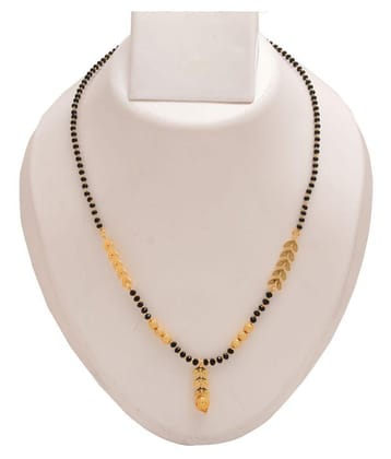 Jewar Mandi Gold Plated Mangalsutra Chain Handmade Jewelry For Women - Golden