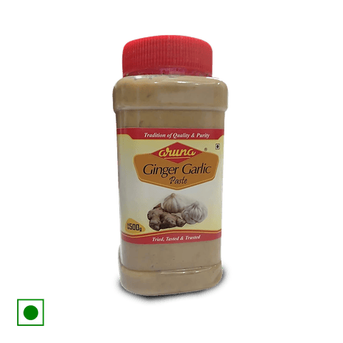 Aruna Ginger Garlic Paste, 500 gm Bottle