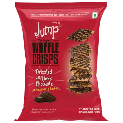 Make The Jump Waffle Crisps - Drizzled With Dark Chocolate