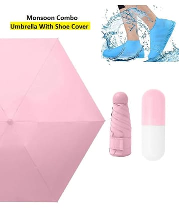 RAMDEV ENTERPRISE Pink 1 Fold Umbrella - Pink